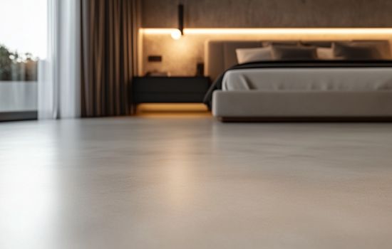 Gietvloer in slaapkamer in Heteren