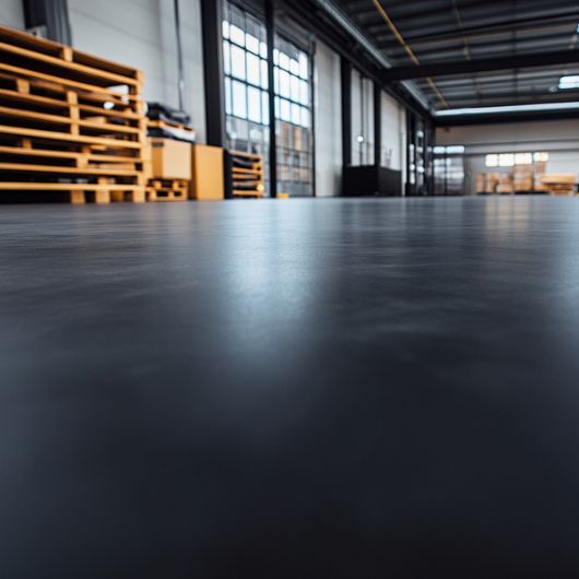 Een bouwmagazijn met een industrie gietvloer