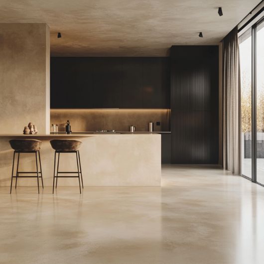 Betonlook keuken gietvloer