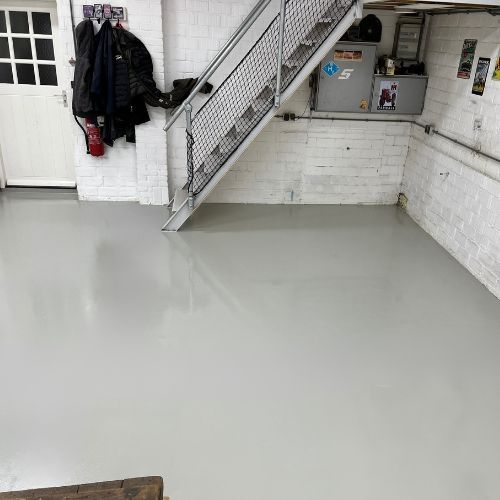Project gietvloer in garage