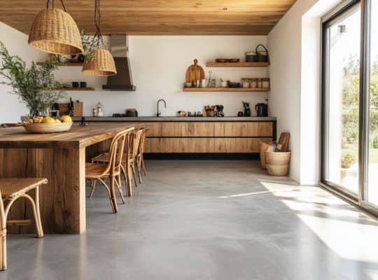 Houten keuken met woonbeton in Nijmegen