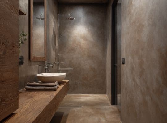 Beton ciré muur